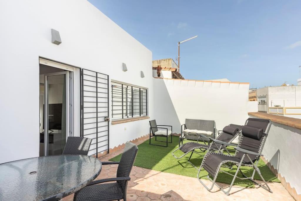 Апартаменты Duplex Con Terrazas En El Centro Эль-Пуэрто-де-Санта-Мария Экстерьер фото